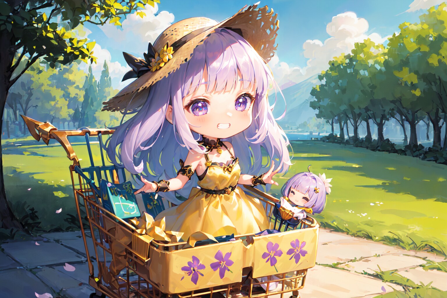カートレースがあると聞いてやって来た