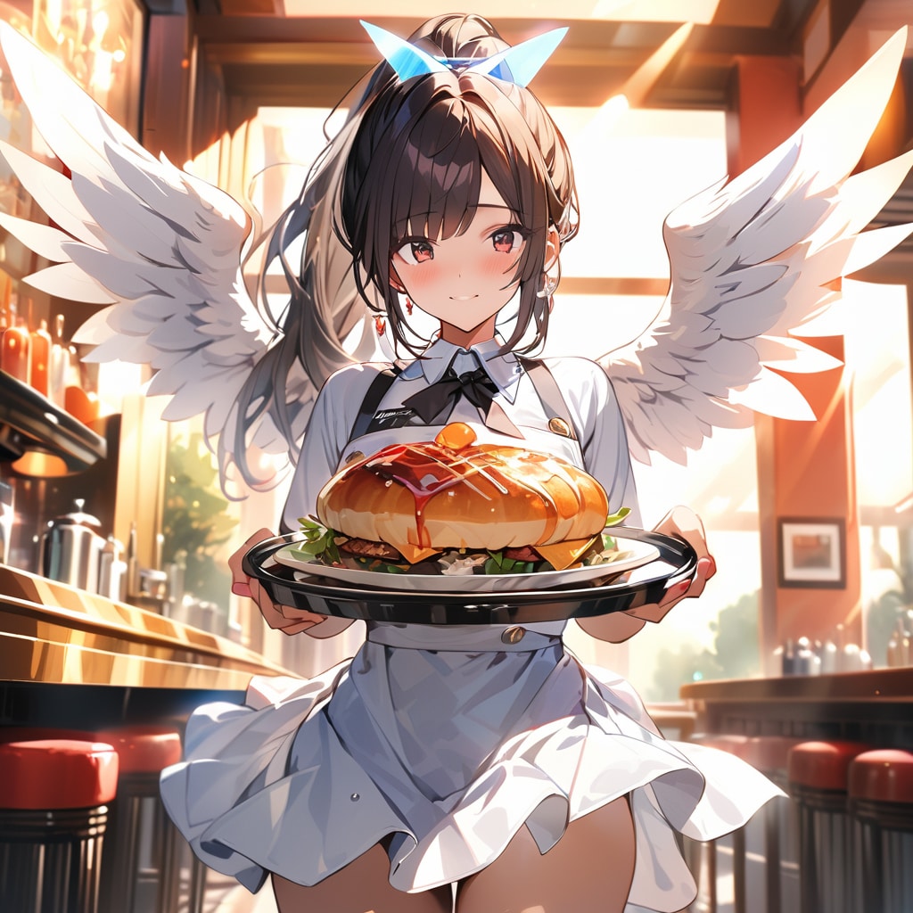 天界のウェイトレスさん