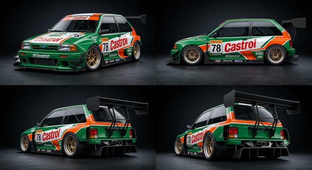 カストロールフォードフェスティバレーシングカー
