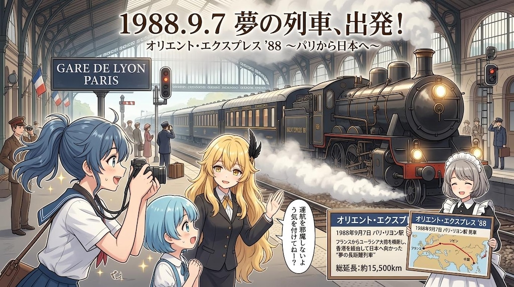 9月7日はオリエントエクスプレス88の出発日