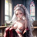 聖なる絆 - 堕姫のジューンブライド教会を彩るアートヌード 4枚目