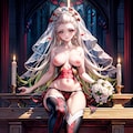 聖なる絆 - 堕姫のジューンブライド教会を彩るアートヌード 3枚目