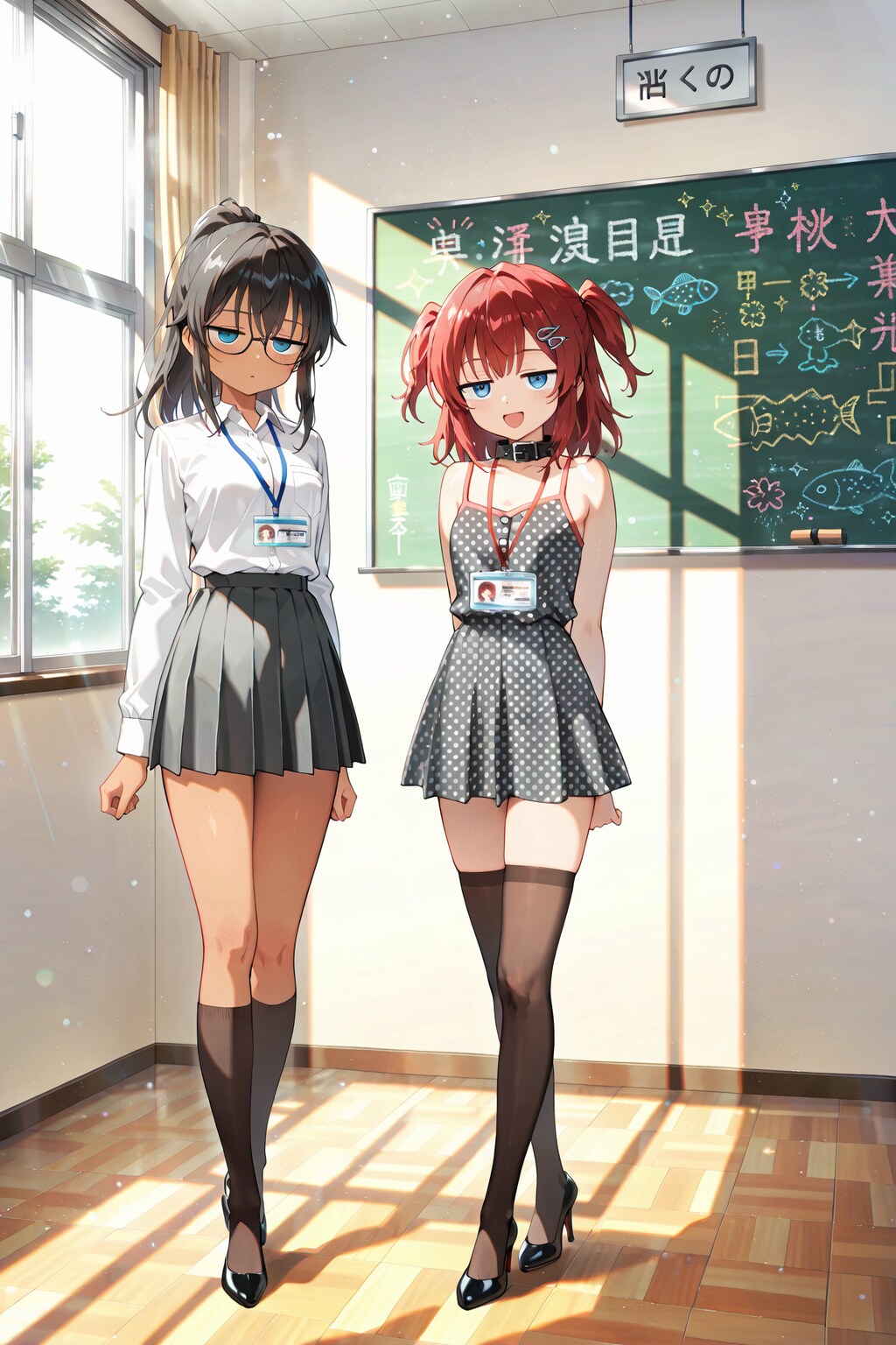 こなつちゃん、ジト目先生と色々チェーンジ！