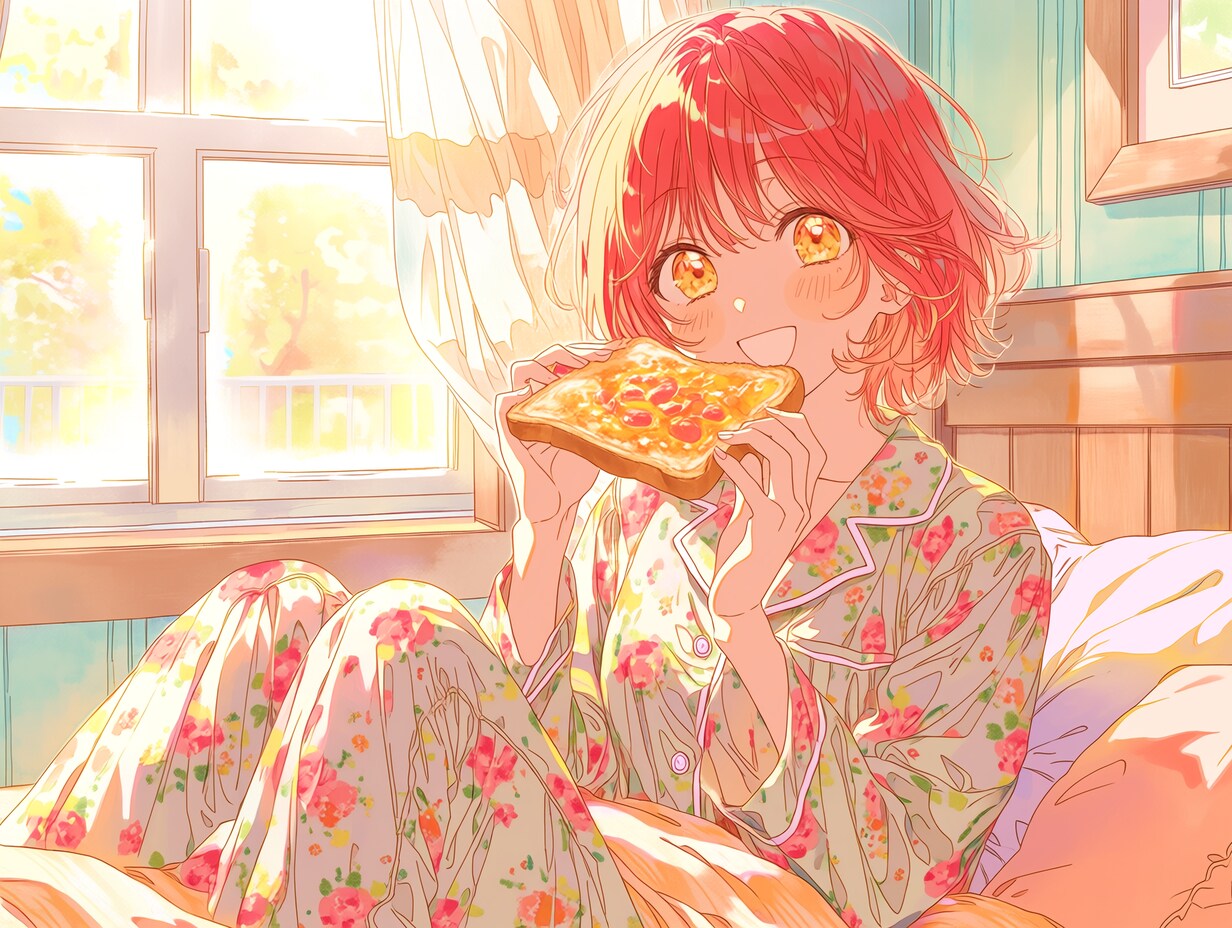 ベッドでおはよう（４）秋津七海　niji7 | の人気AIイラスト・グラビア