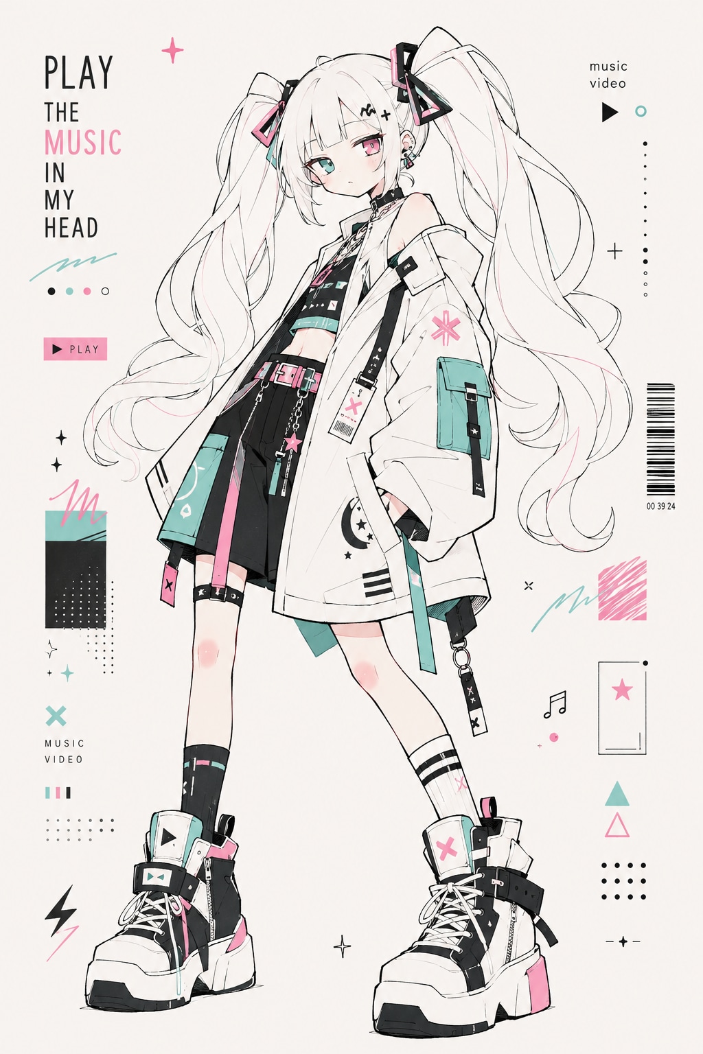 実験中のイラスト