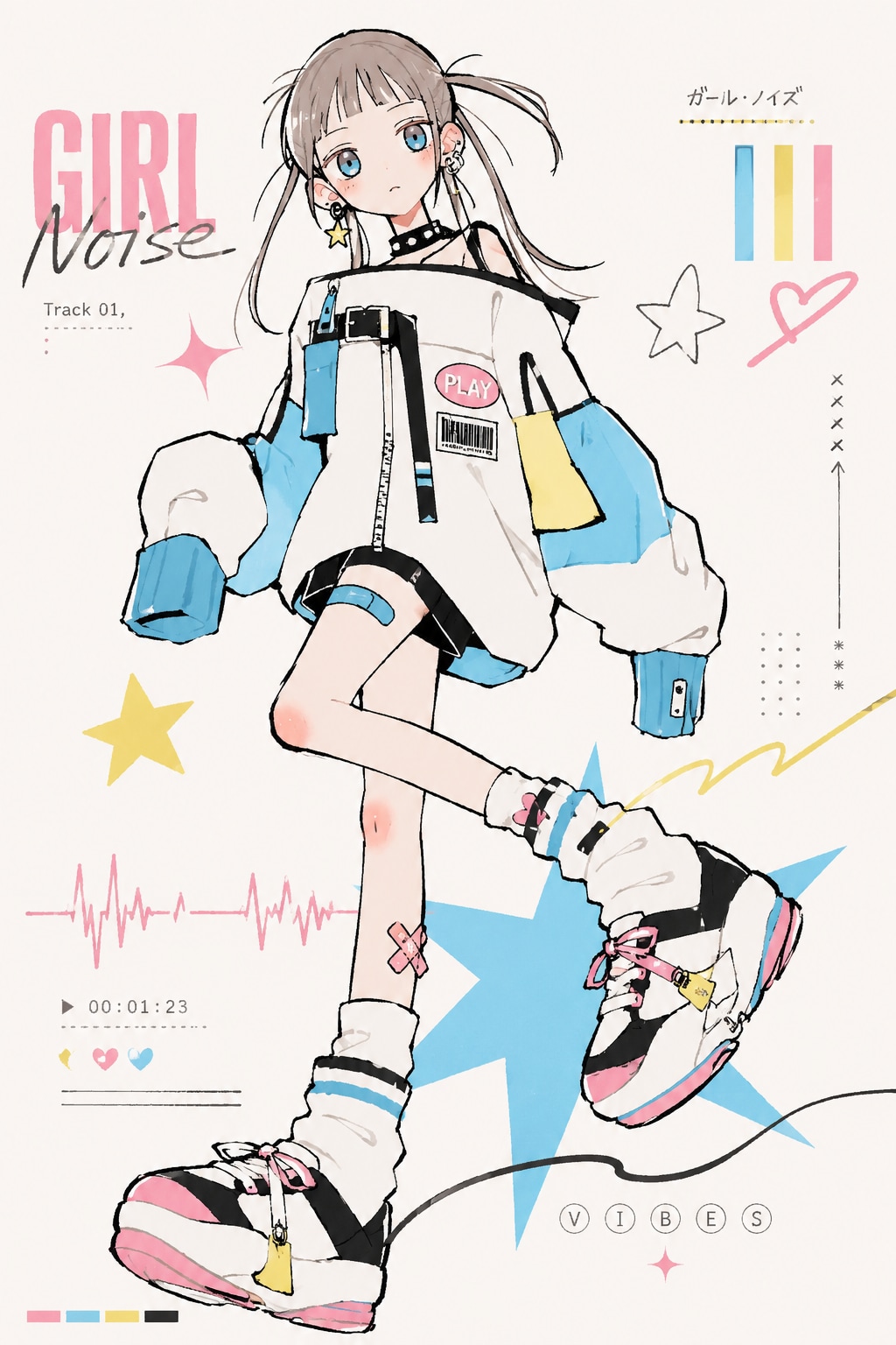 実験中のイラスト