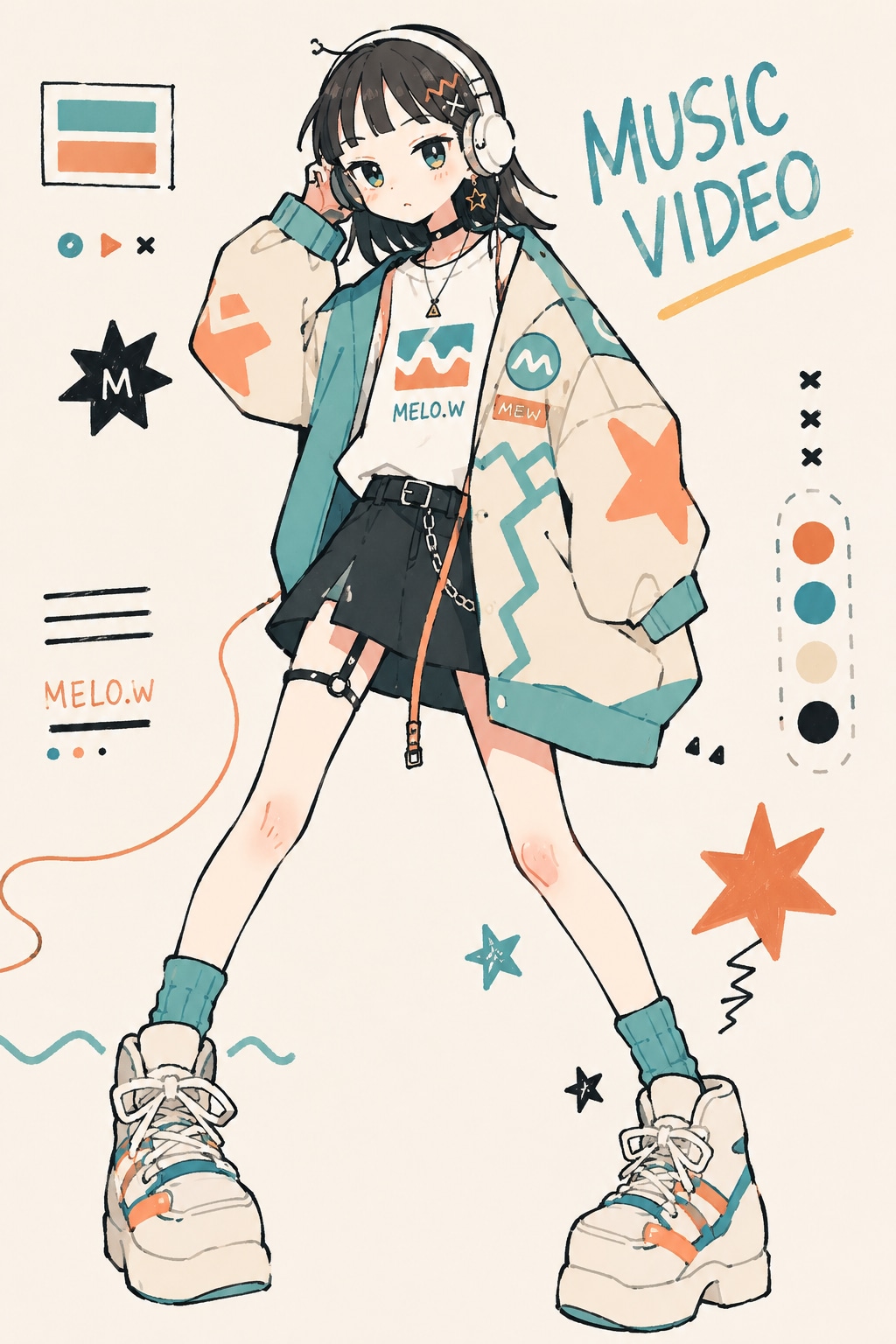 実験中のイラスト