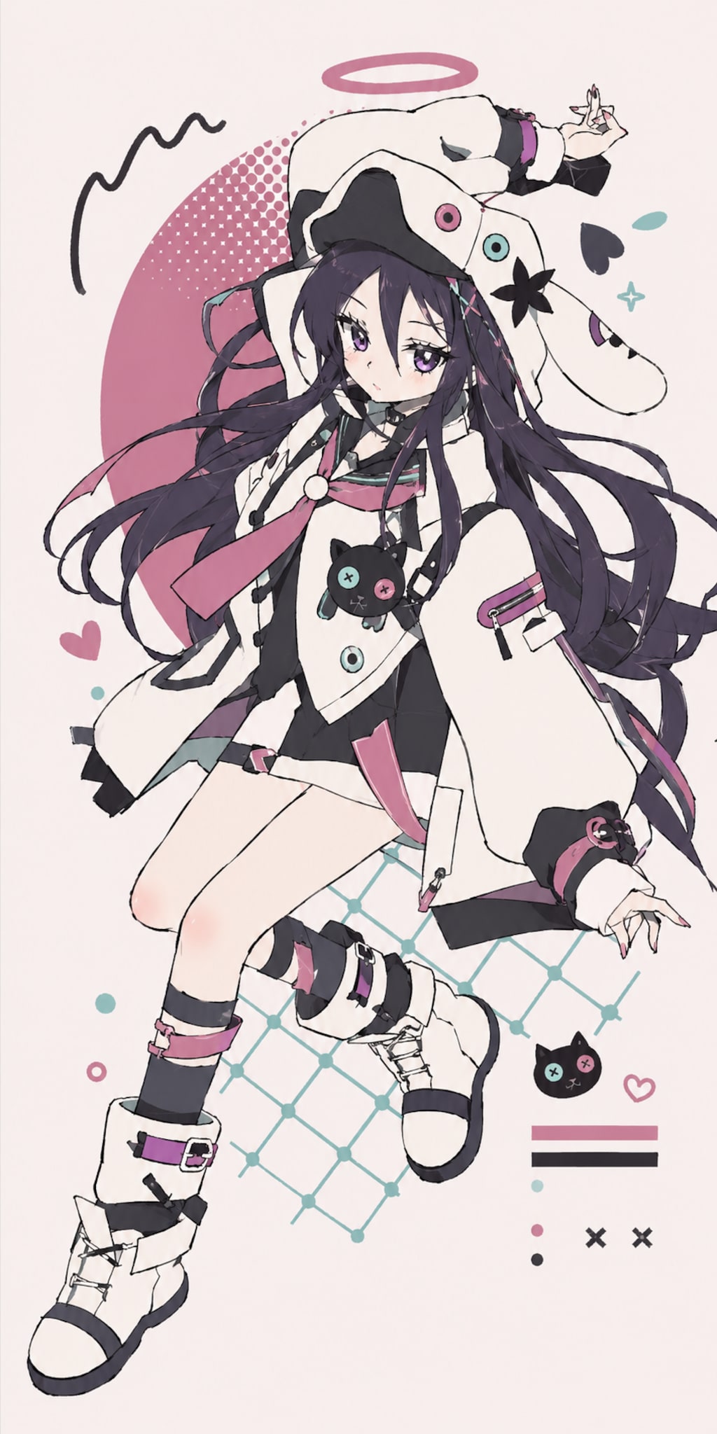 実験中のイラスト