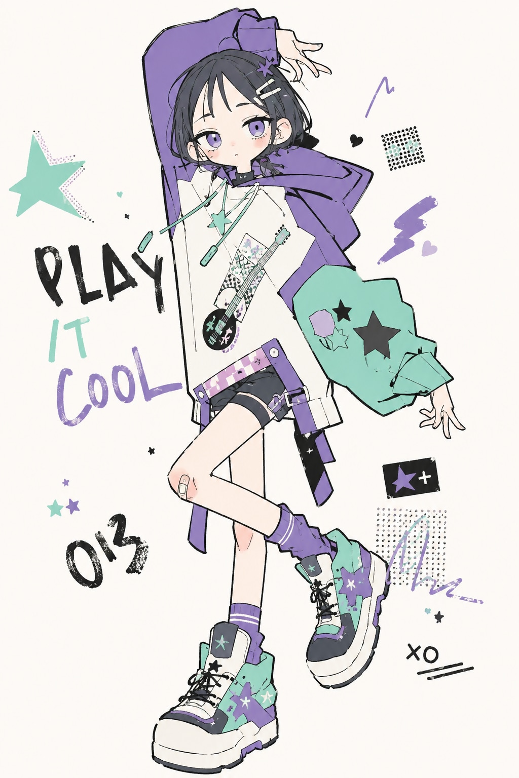 実験中のイラスト