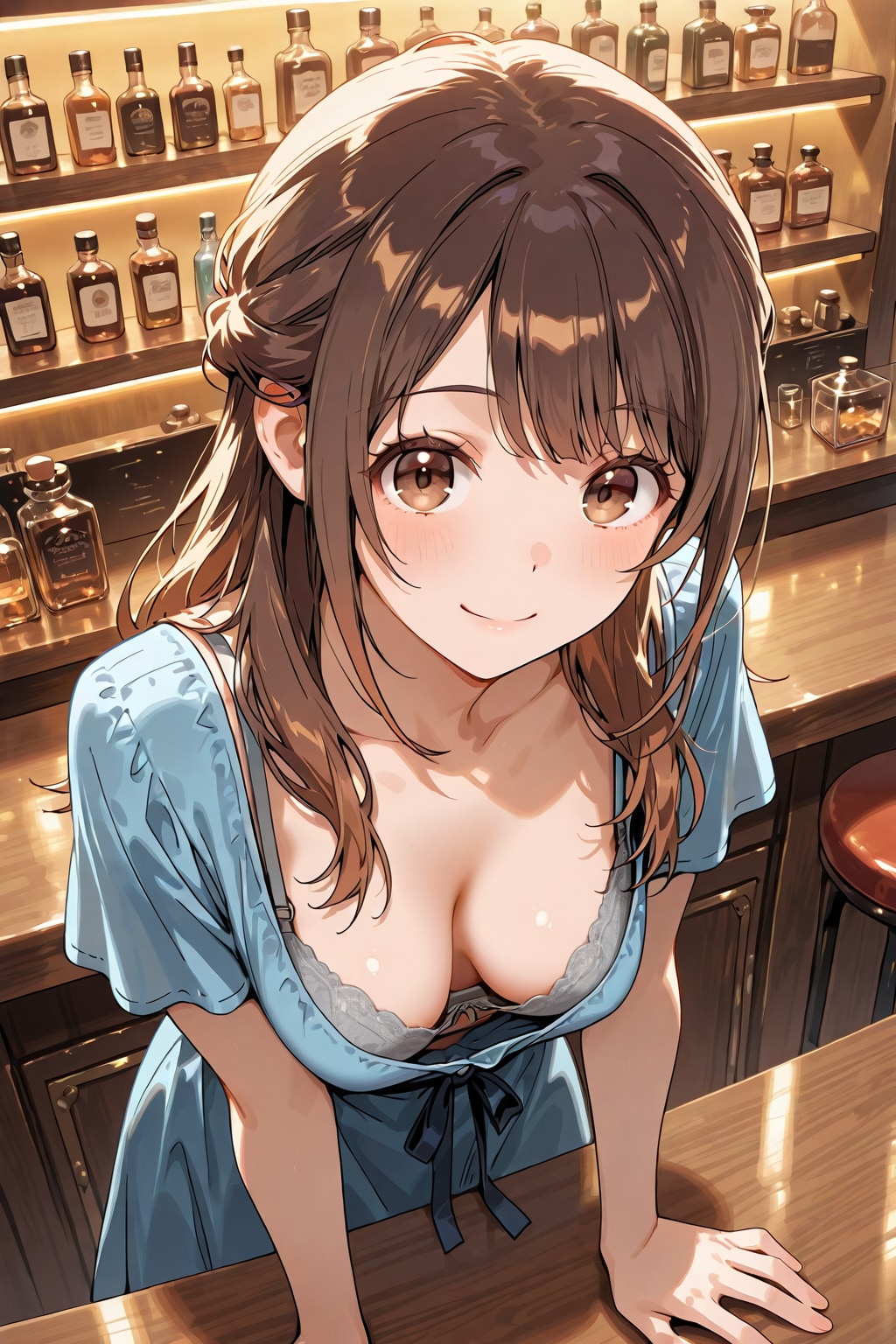 胸チラ018