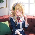 メイドエルフちゃんお昼寝中 2枚目