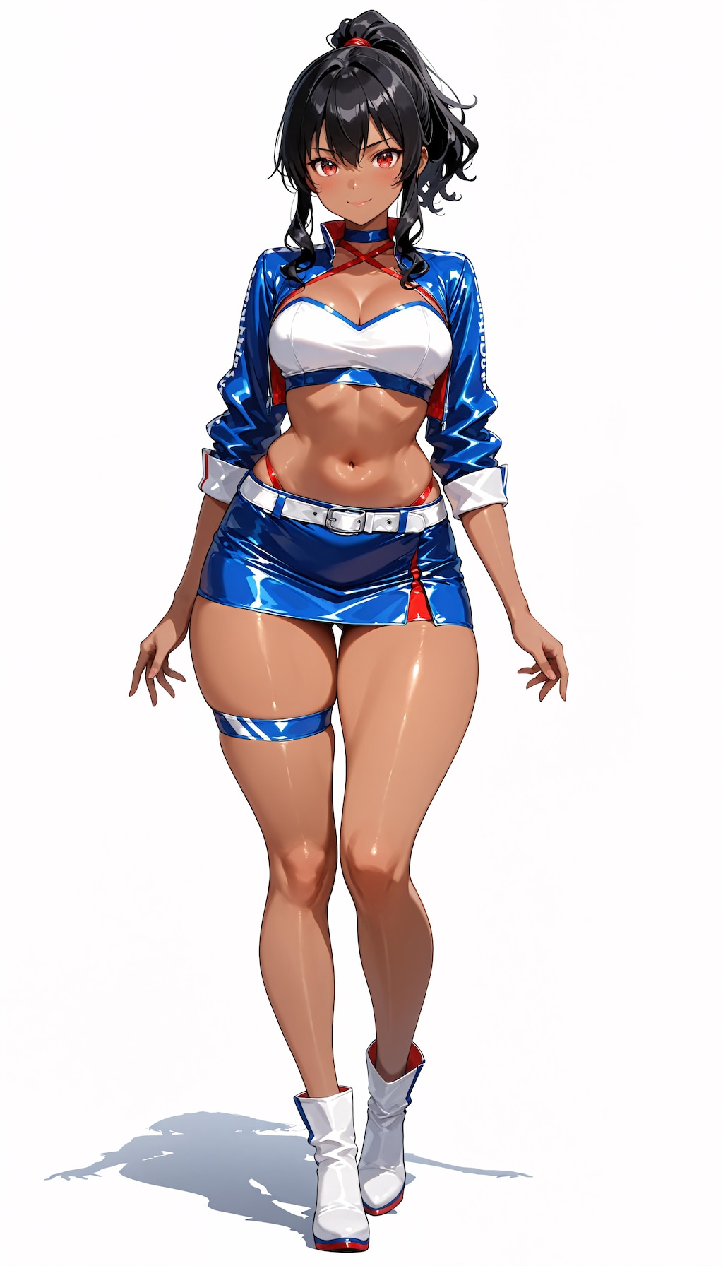 褐色ポニテJKレースクイーンその１