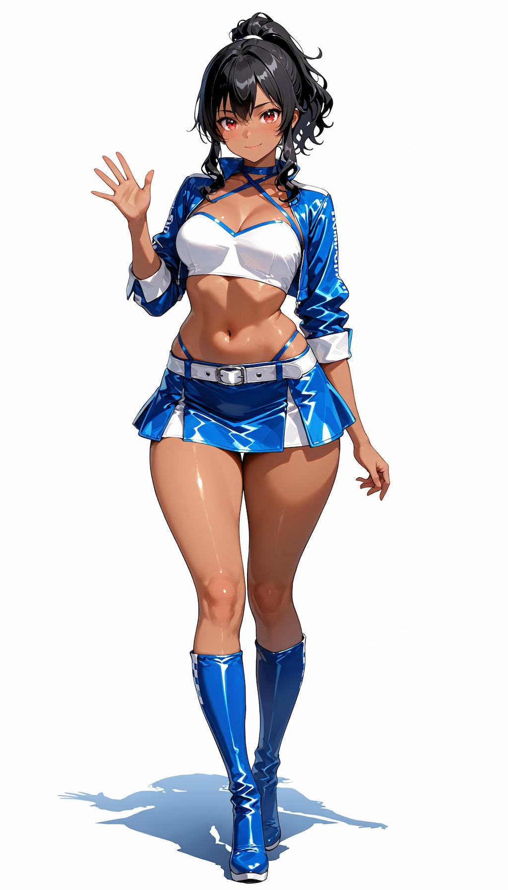 褐色ポニテJKレースクイーンその１