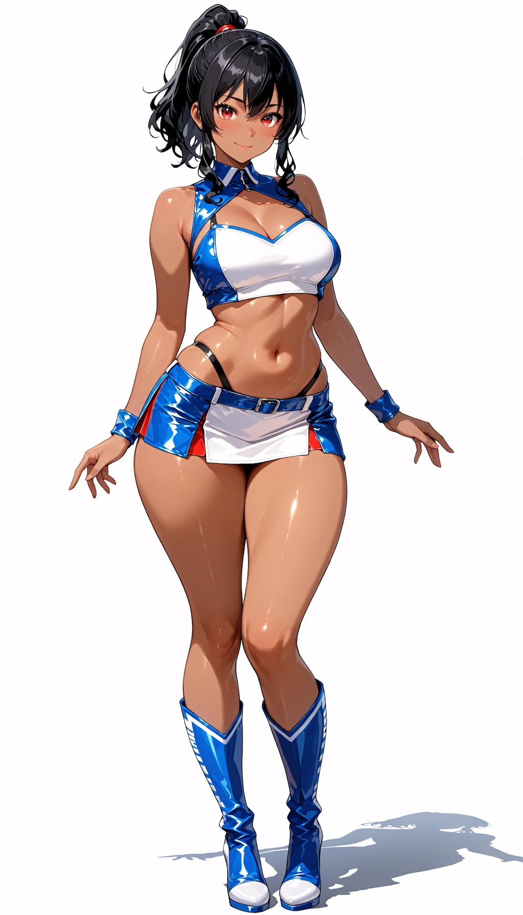 褐色ポニテJKレースクイーンその１