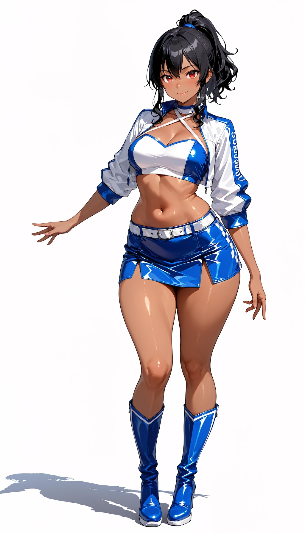 褐色ポニテJKレースクイーンその１