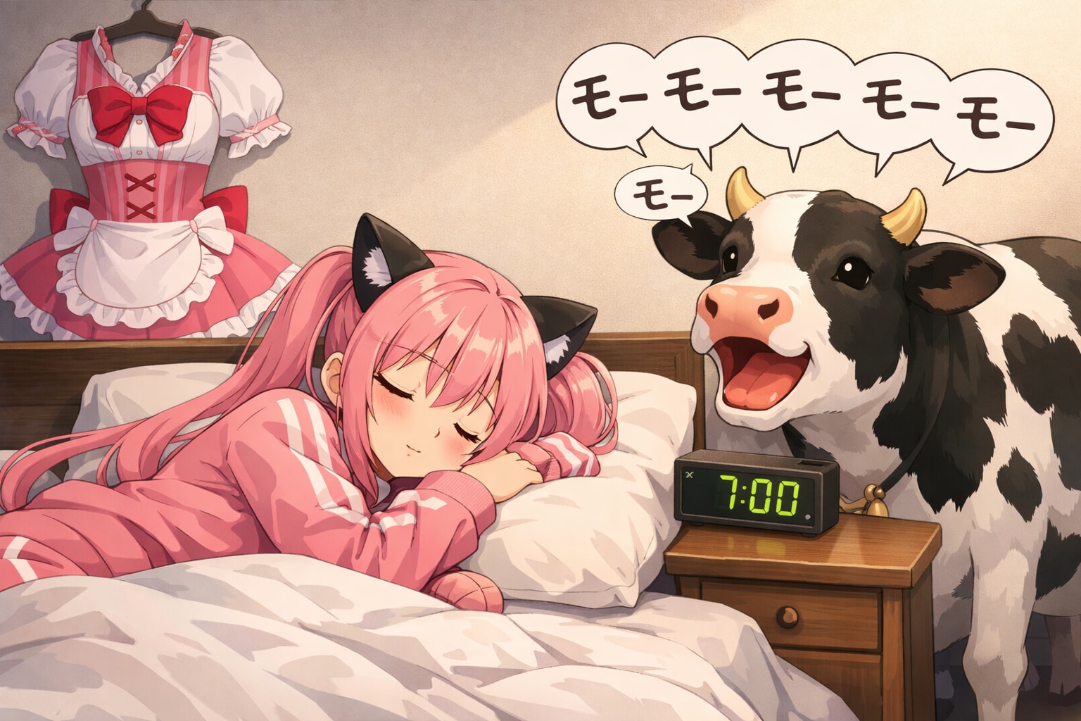 応援モーニングコール６ | の人気AIイラスト・グラビア