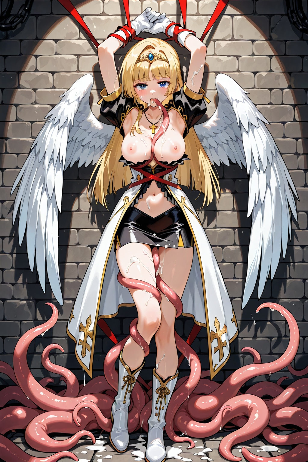 ジャンヌちゃん掴まる