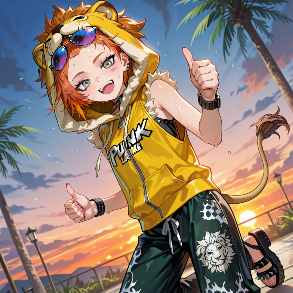 あにまるパンク[ライオン②] | の人気AIイラスト・グラビア