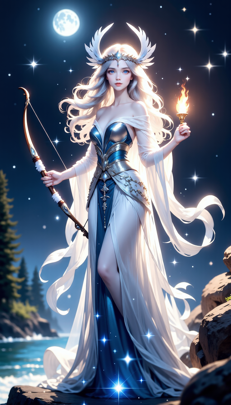 アルテミス：月の女神　処女神 | の人気AIイラスト・グラビア