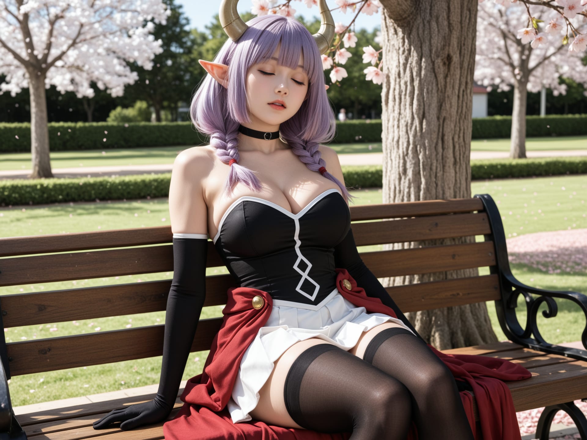 ちょっと休憩なコスプレイヤー