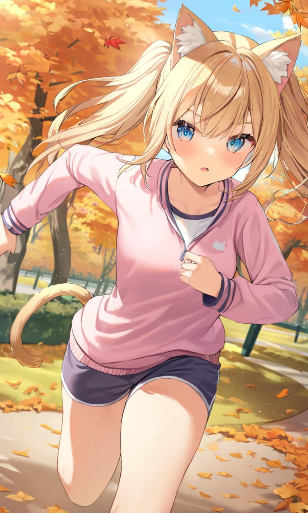 こるり「走る走るよ」まや「頑張るねぇ」