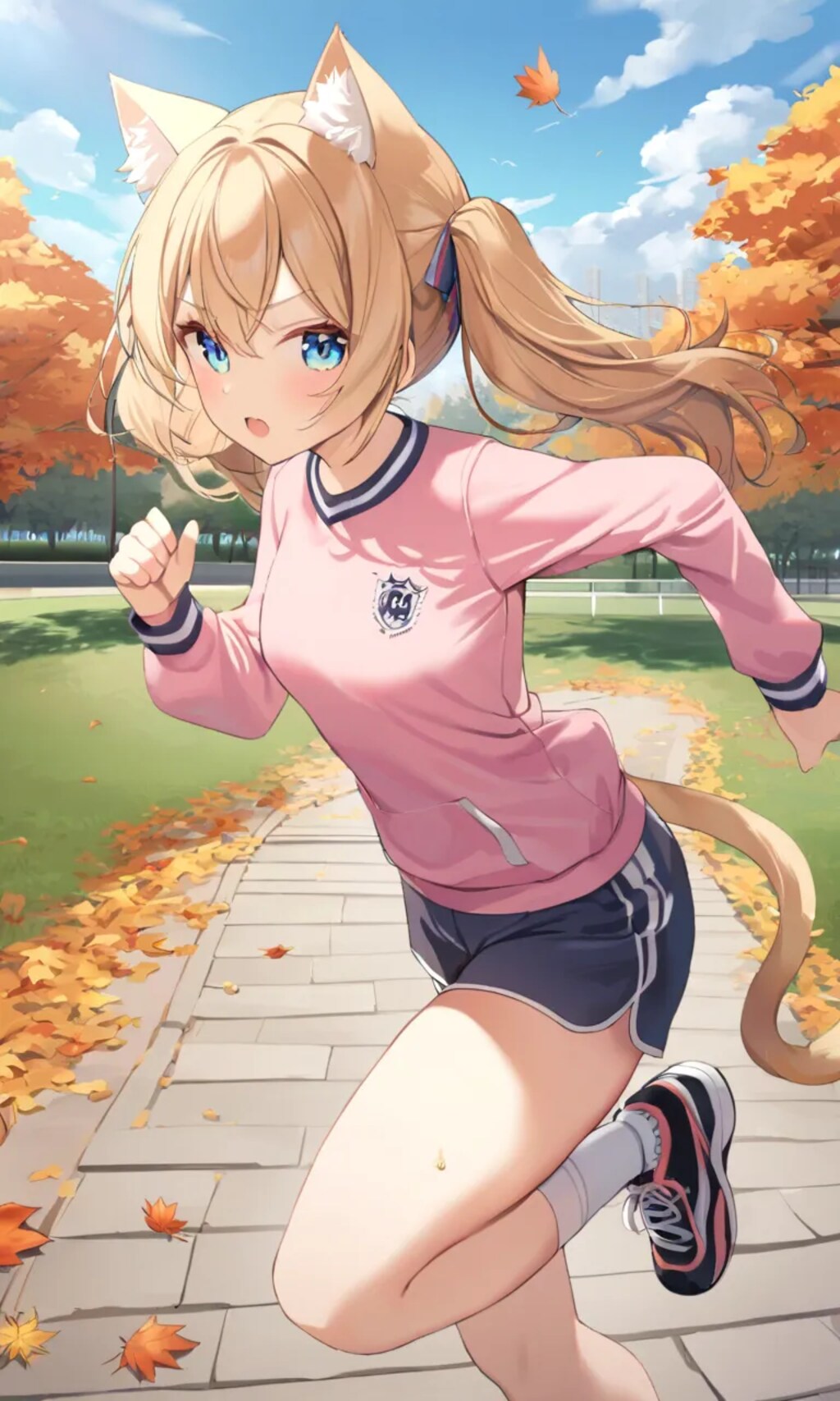 こるり「走る走るよ」まや「頑張るねぇ」