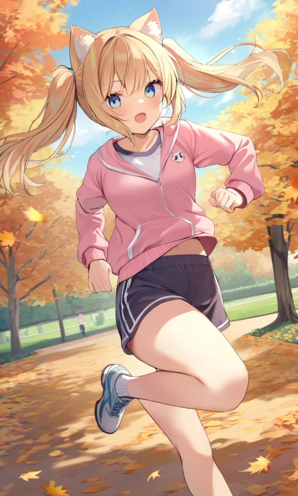 こるり「走る走るよ」まや「頑張るねぇ」