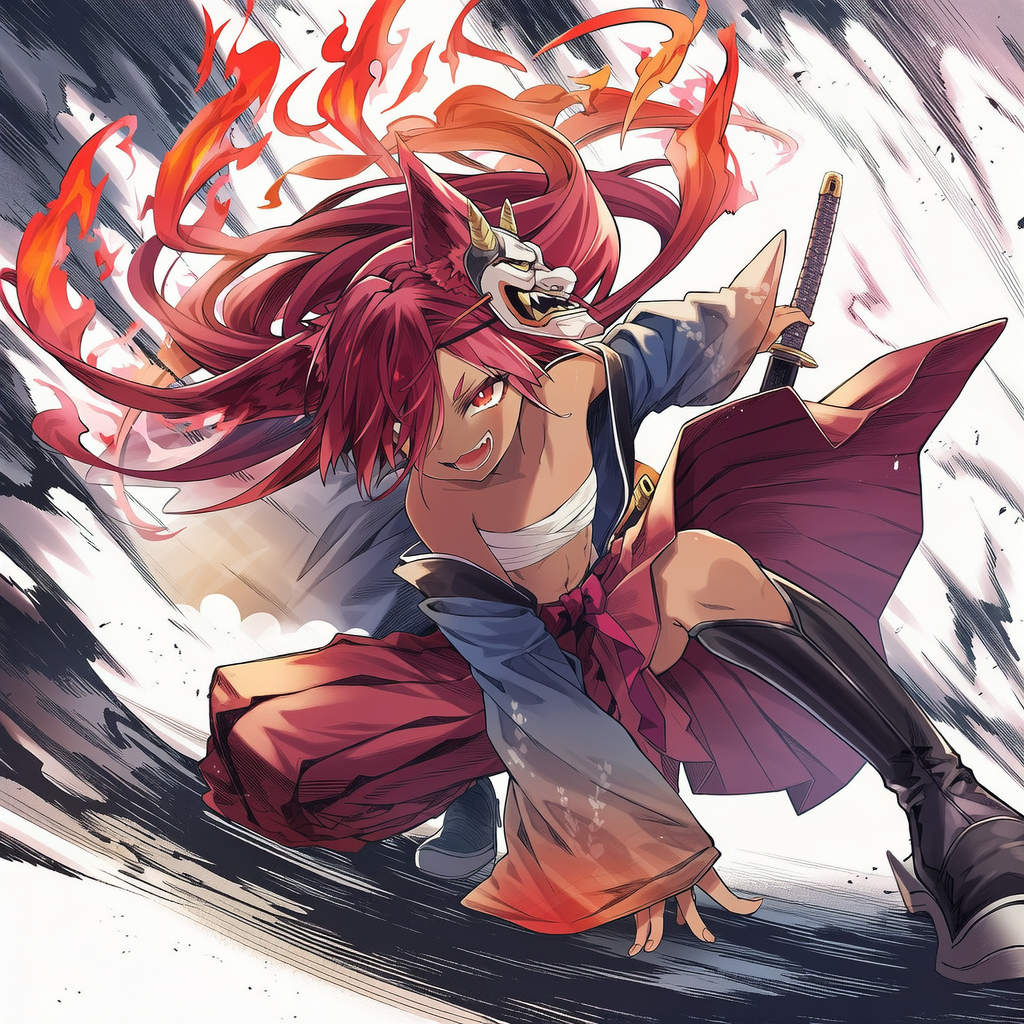 褐色狐剣士ちゃん！