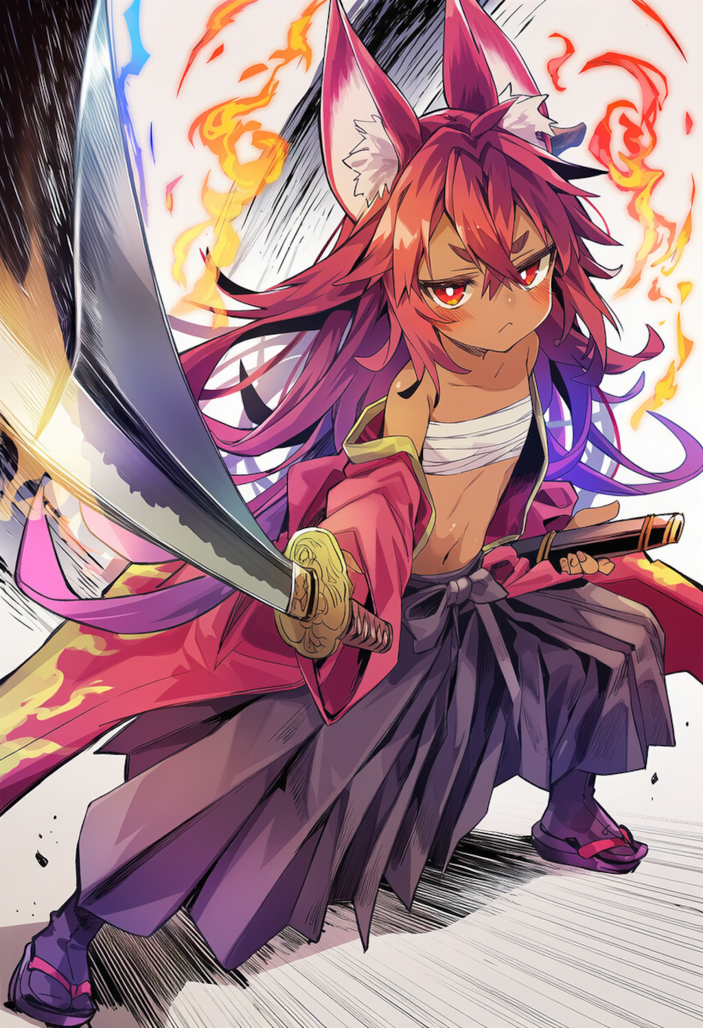 褐色狐剣士ちゃん！