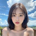 山と美女 2枚目