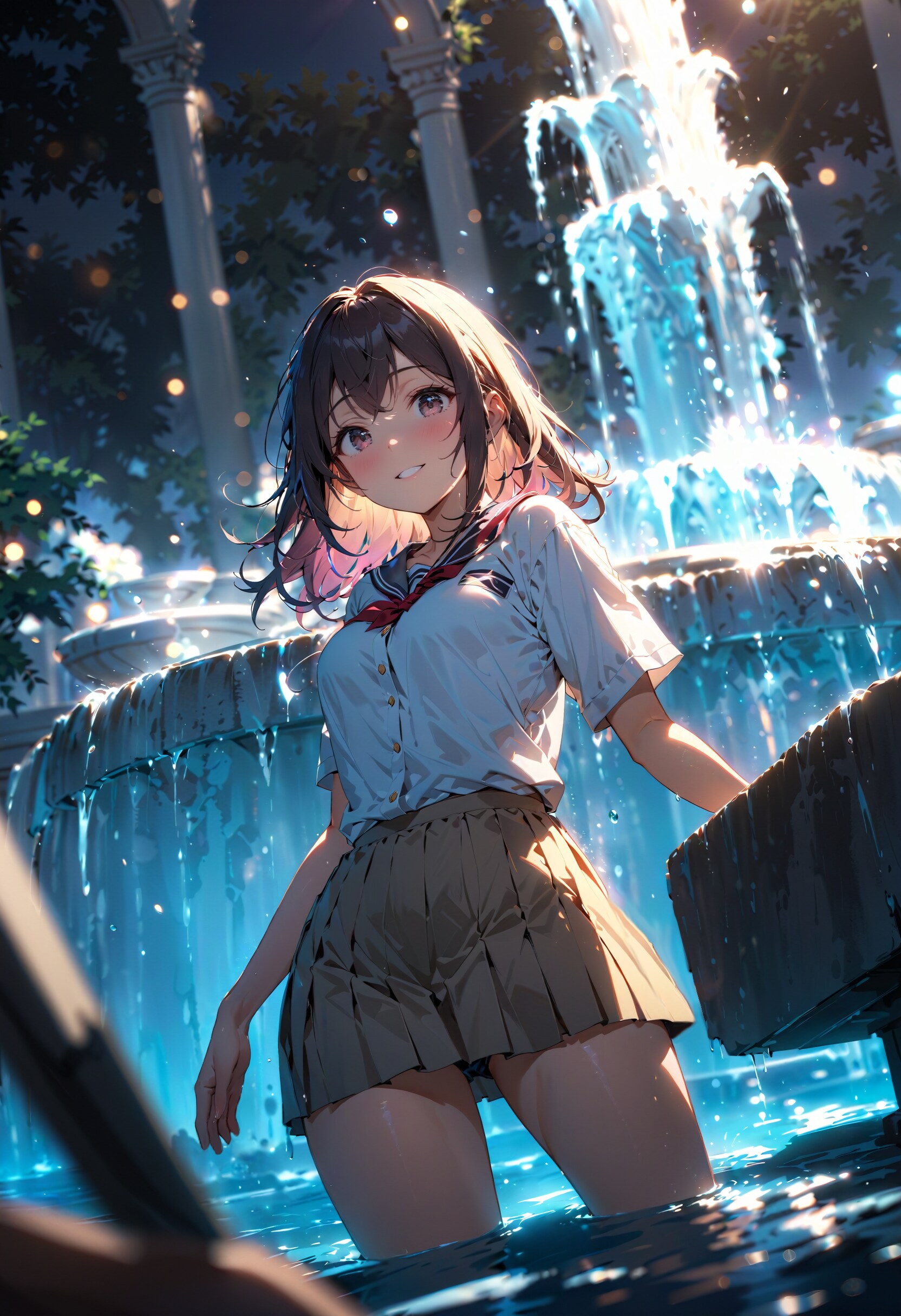 今日は噴水の日　その２ | の人気AIイラスト・グラビア