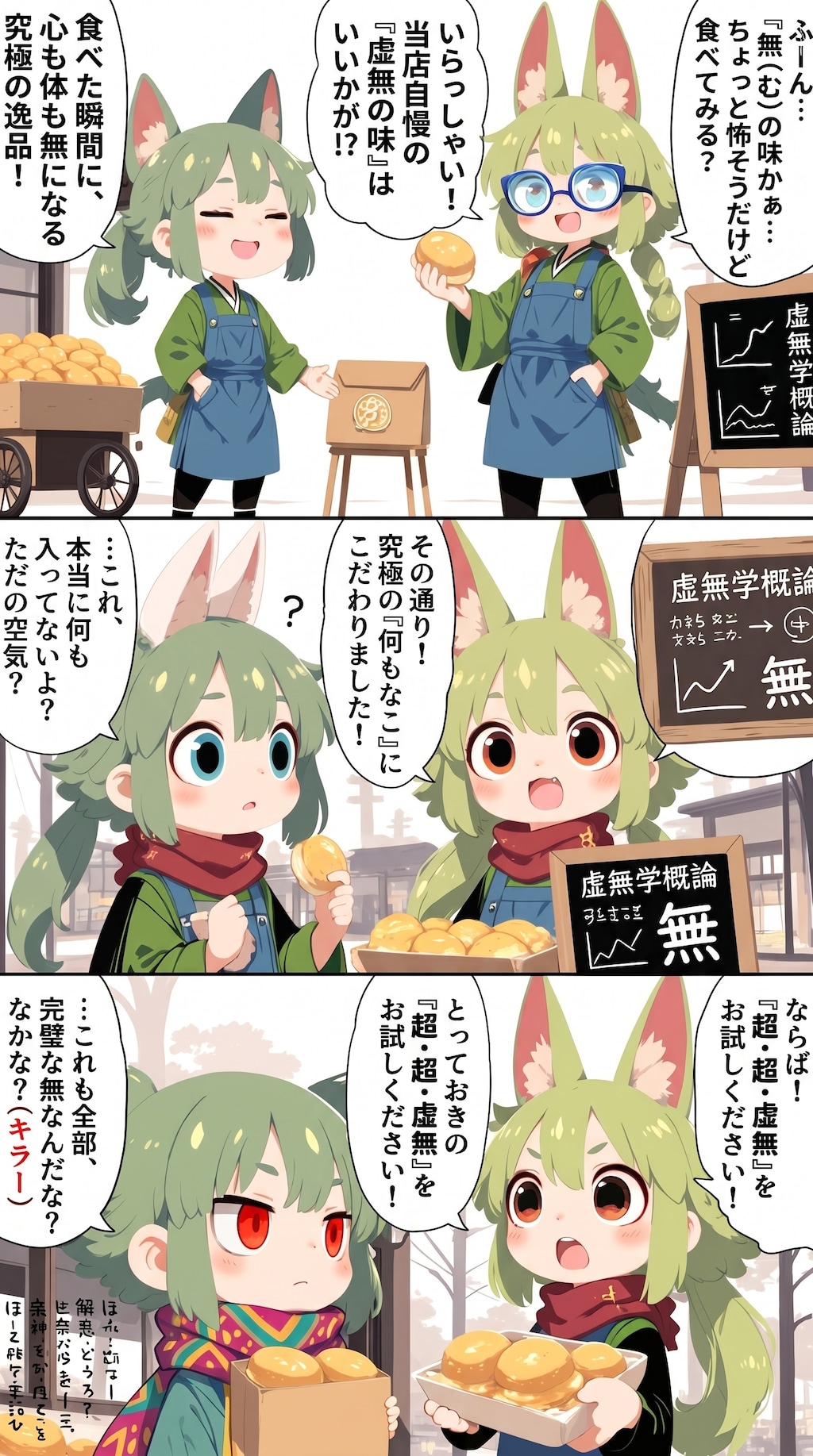 没絵にセリフを付けてもらいました