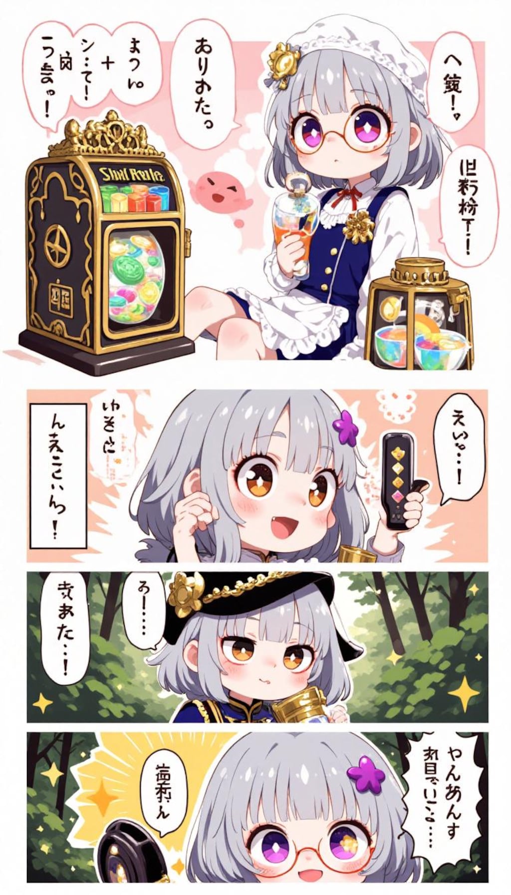 没絵にセリフを付けてもらいました