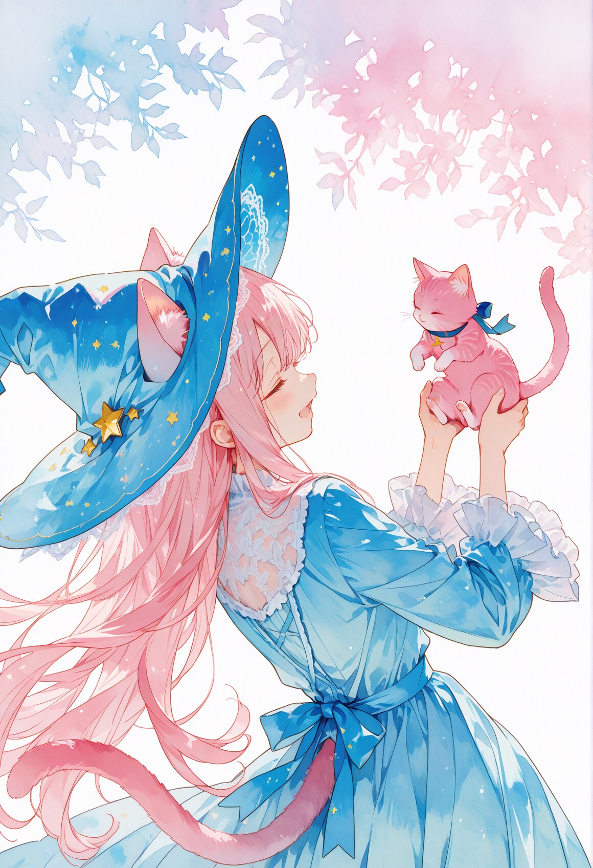 猫耳セレスティアルと猫 03 | の人気AIイラスト・グラビア