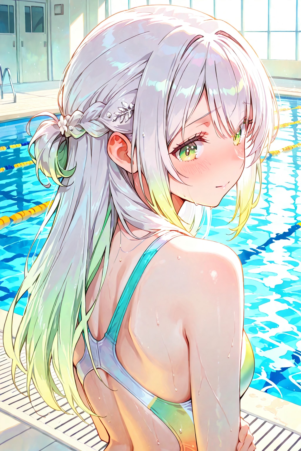 後ろ姿のセリュナさん