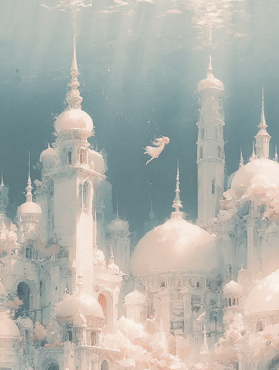 夢の重さ　～水中都市～ | の人気AIイラスト・グラビア