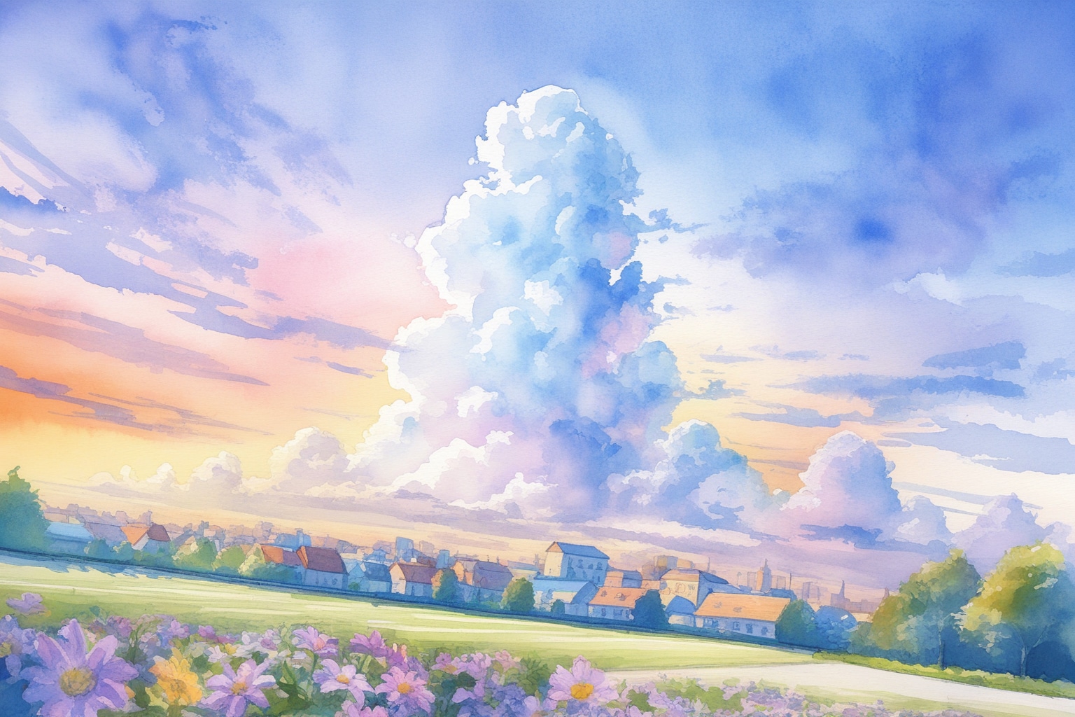 夏の夕景 | の人気AIイラスト・グラビア