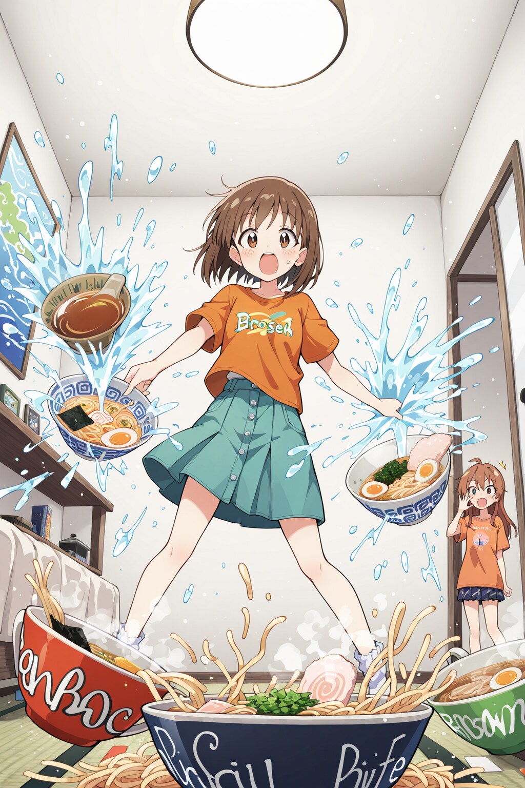 ラーメンにかやくを入れよう！