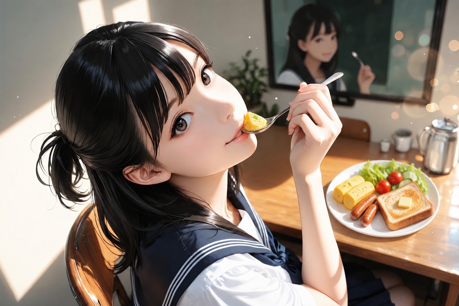Passing fad ?「おはよう。もう、おはウサギに飽きちゃったの？」【朝食 篇】 | の人気AIイラスト・グラビア