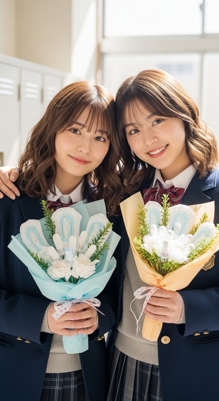 ナプキンのブーケ