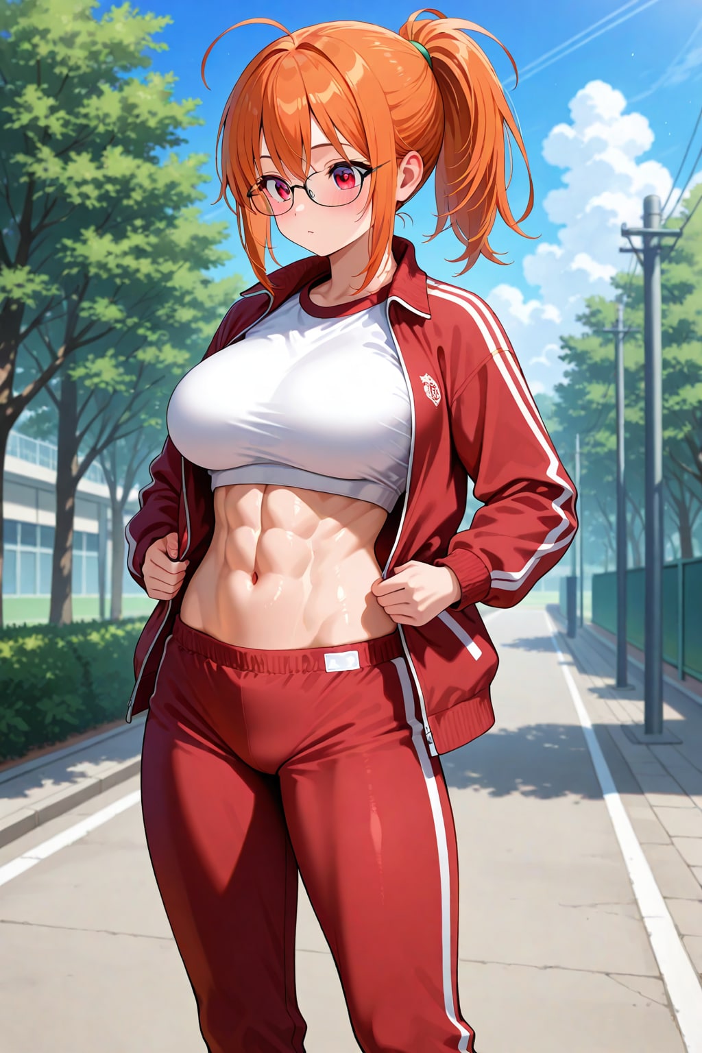 【今日の腹筋】LILYジャージ真菜