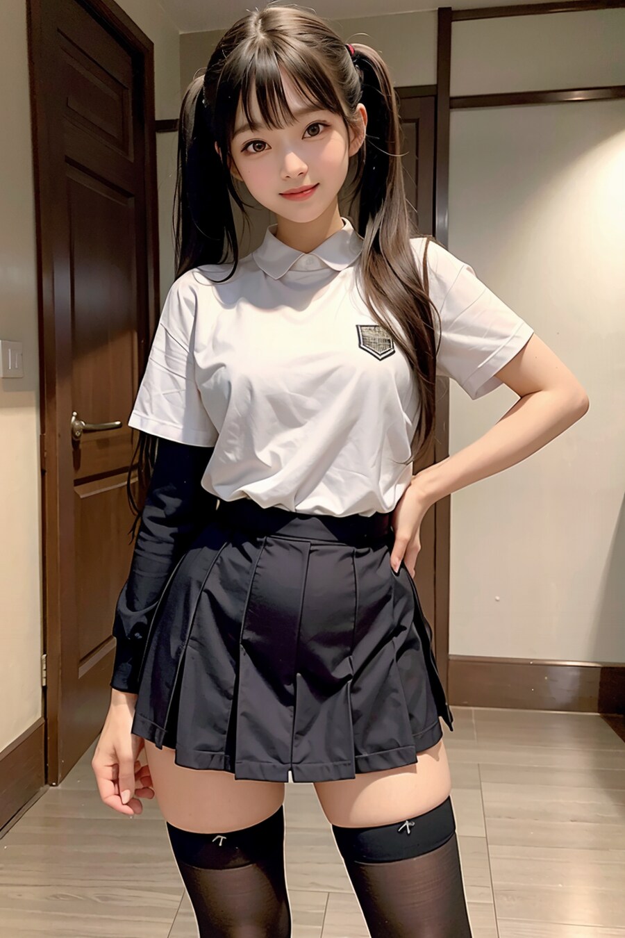 ニーハイ娘④　お兄ちゃん、早く「行こうよ