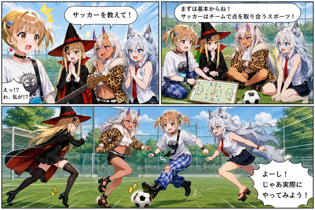しさくまんが【サッカー】