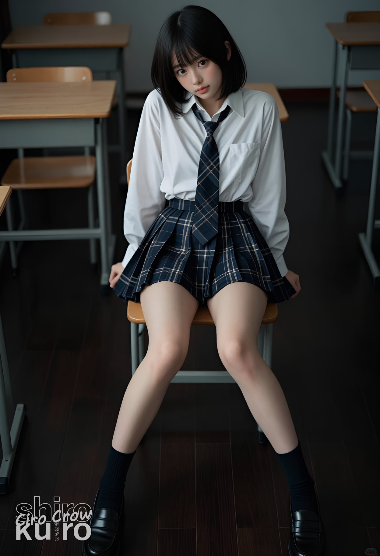 黒髪しずく