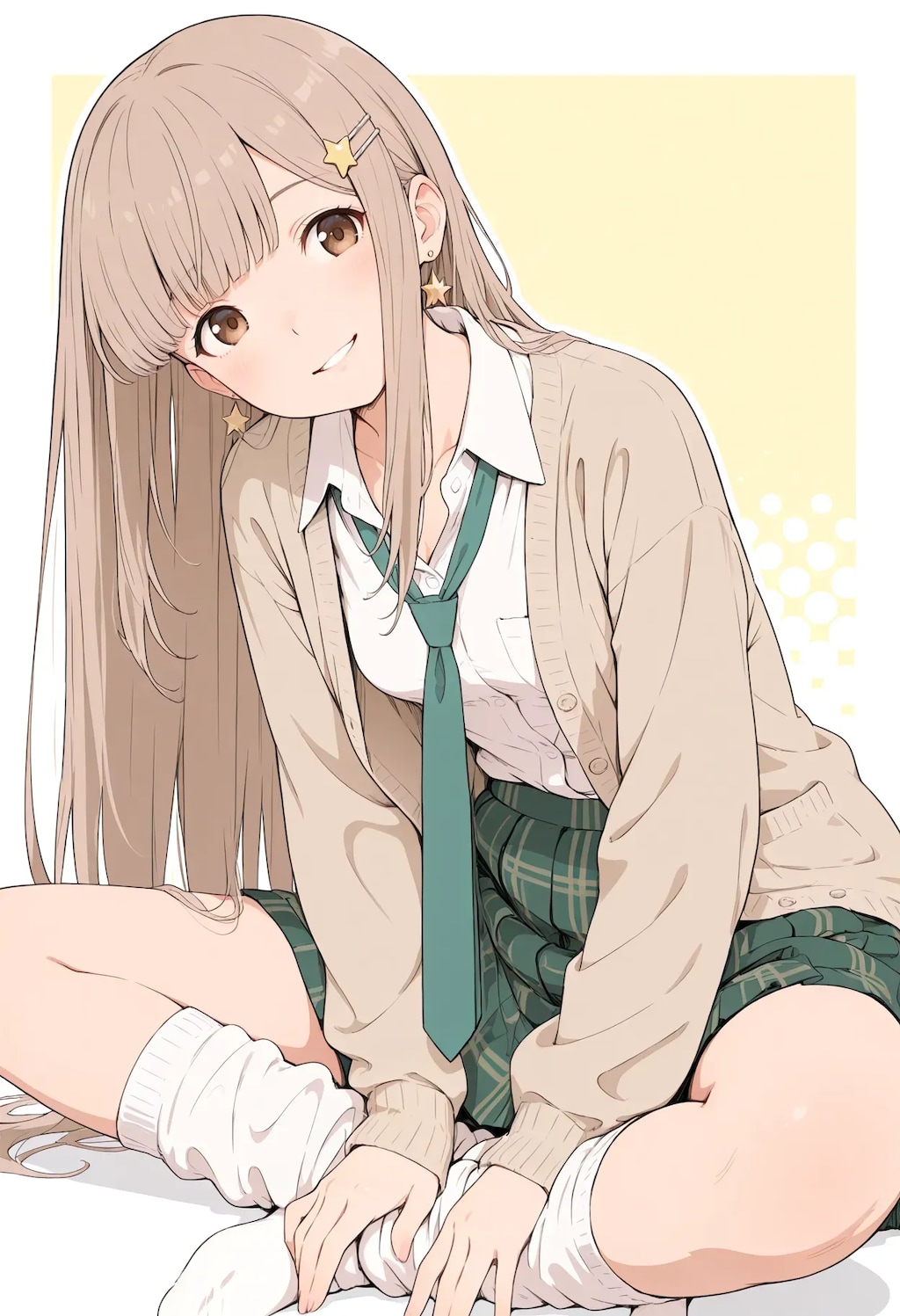 カーディガンとルーズソックス