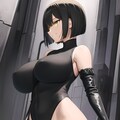 ハイレグレオタード女性集（黒髪ショートボブ編） 8枚目