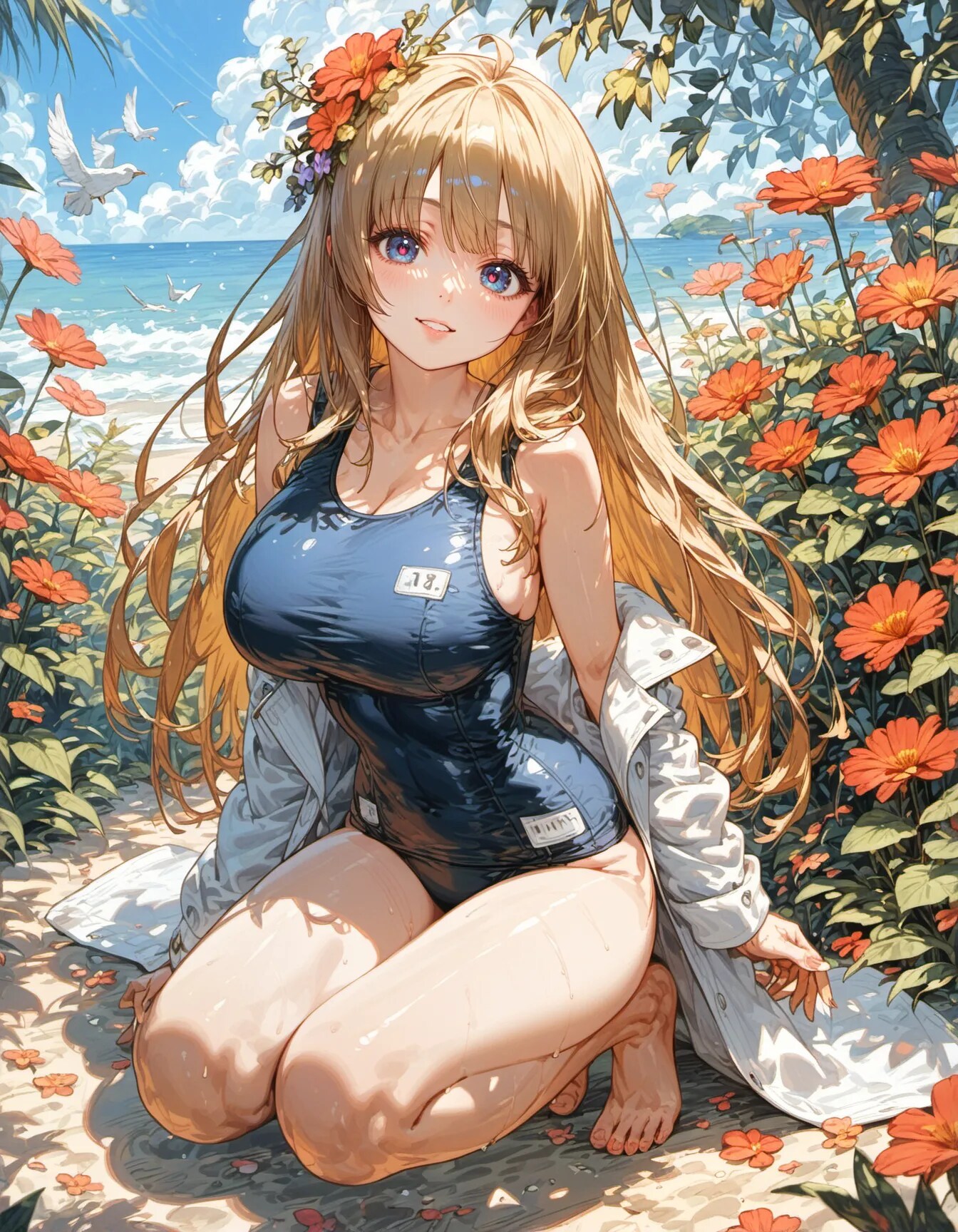 Flowers Beside the Endless Sea