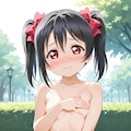 μ'sメンバーに強制露出でお仕置き　矢澤にこ(ロリッ娘ver.) 3枚目