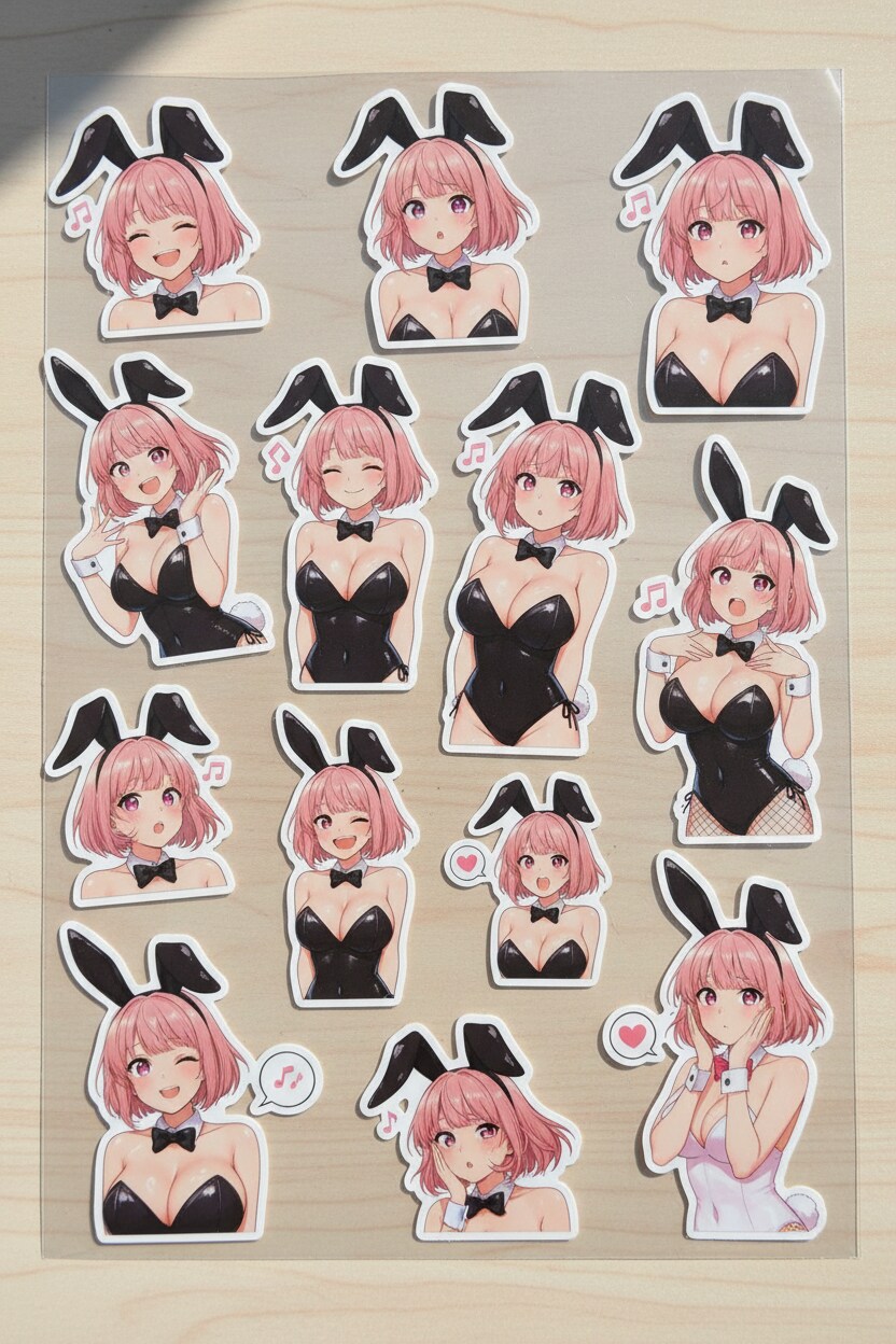 バニーガールのシール♯2