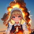 爆ぜるメイドさん 5枚目